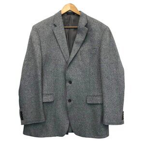LAUREN RALPH LAUREN  Men's 44L Gray Camelhair Blazer Single Vent